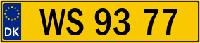 Trailer License Plate